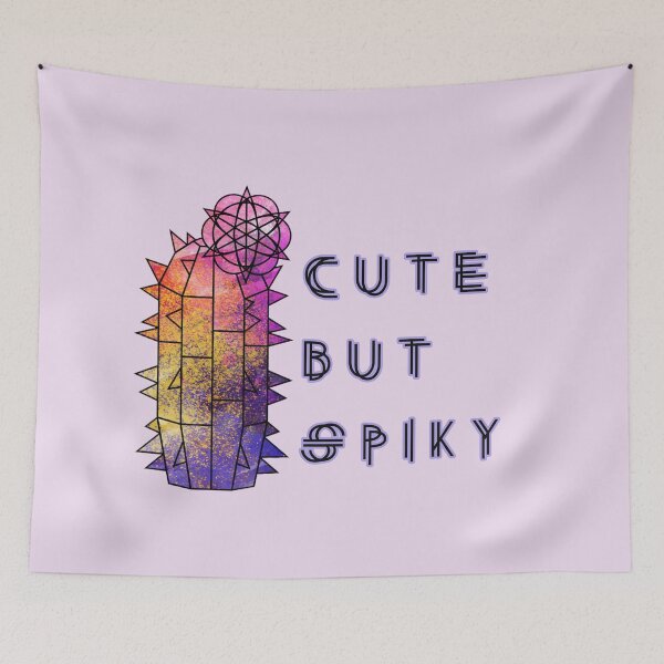Item preview, Cute But Spiky – Funny Geometric Cactus Design designed and sold by GraphicComet.
