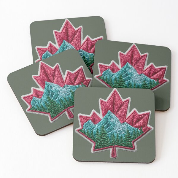 Item preview, Canadian Mountain Maple Embroidery designed and sold by MegaNovaArt.
