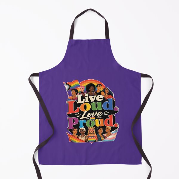 Item preview, Live Loud Love Proud LGBTQ Pride Community designed and sold by BluePrint Vibe.