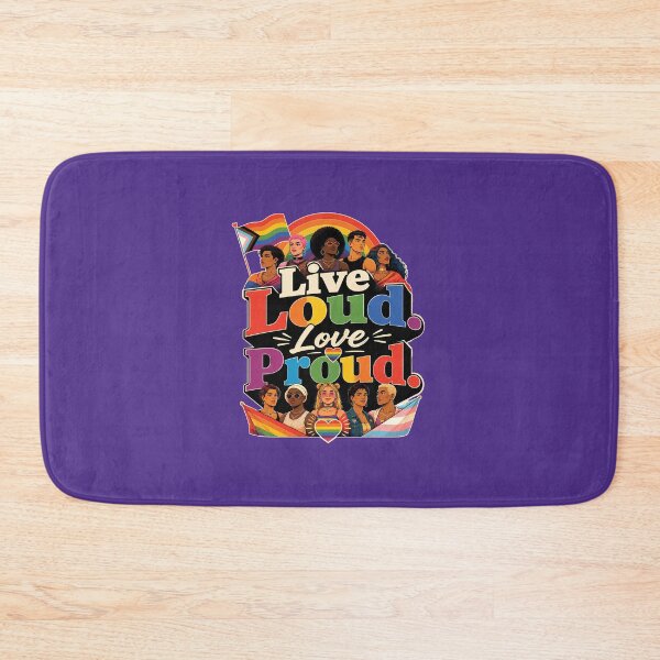 Item preview, Live Loud Love Proud LGBTQ Pride Community designed and sold by BluePrint Vibe.