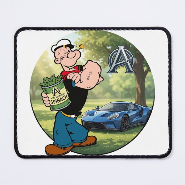 Item preview, Popeye Real ABS Spinach & Supercar - 90s Cartoon Nostalgia designed and sold by MottotoTech.