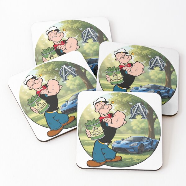 Item preview, Popeye Real ABS Spinach & Supercar - 90s Cartoon Nostalgia designed and sold by MottotoTech.
