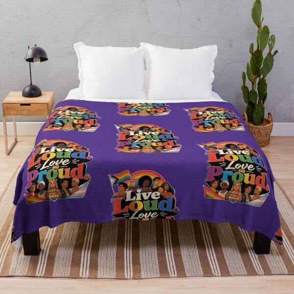 Item preview, Live Loud Love Proud LGBTQ Pride Community designed and sold by BluePrint Vibe.