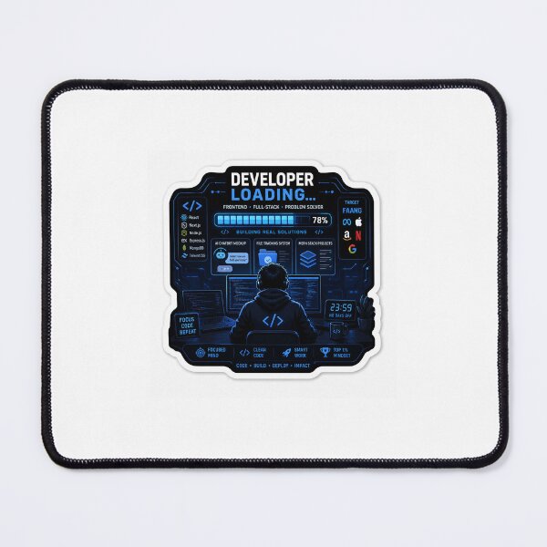 Item preview, Developer Loading... | Software Engineer Journey Sticker designed and sold by hamzakhan0.