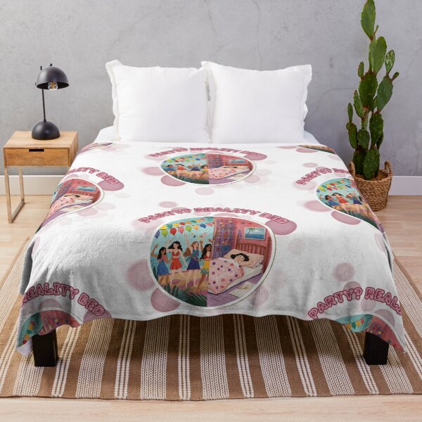 Item preview, Party Reality Bed Funny Expectation Vs Reality Meme designed and sold by iamKRUK.