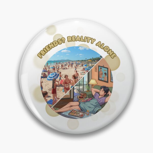 Item preview, Friends Reality Alone Funny Introvert Summer Meme designed and sold by iamKRUK.