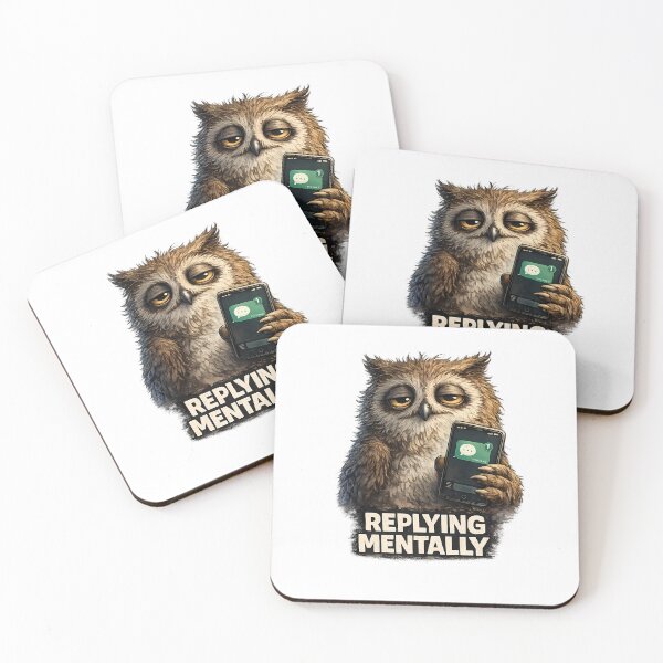 Item preview, Replying Mentally Funny Owl T-Shirt designed and sold by RebelVibeX.