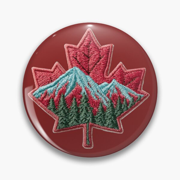 Item preview, Canadian Mountain Maple Embroidery designed and sold by MegaNovaArt.