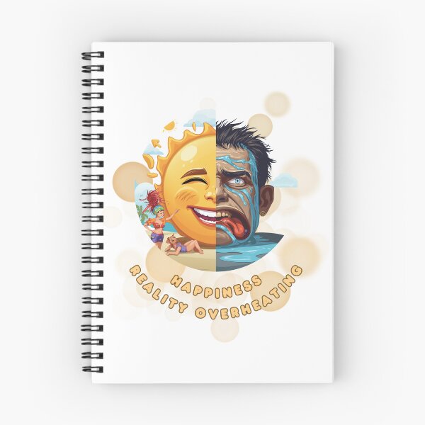 Item preview, Happiness Reality Overheating Funny Summer Heatwave Meme designed and sold by iamKRUK.
