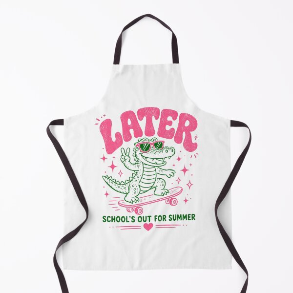 Item preview, Later School's Out For Summer Alligator Skateboard Retro designed and sold by ArcaneArtistry.