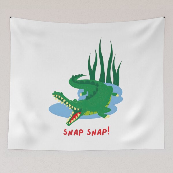 Item preview, Cute Crocodile Cartoon – Playful Swamp Animal Art designed and sold by ROARSOME DESiGNS.
