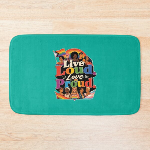 Item preview, Copy of Live Loud Love Proud LGBTQ Pride Community designed and sold by BluePrint Vibe.