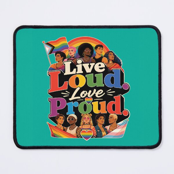 Item preview, Copy of Live Loud Love Proud LGBTQ Pride Community designed and sold by BluePrint Vibe.
