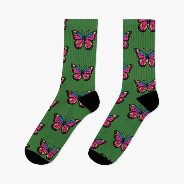 Item preview, Neon butterfly in pink, blue and yellow designed and sold by Gletschie.