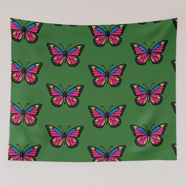 Item preview, Neon butterfly in pink, blue and yellow designed and sold by Gletschie.