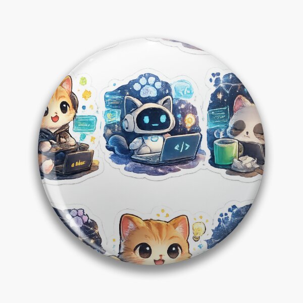 Item preview, Cute Programmer Sticker Series designed and sold by CodePaws Creations.