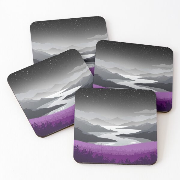 Item preview, Asexual flag scenery designed and sold by Blairsley.
