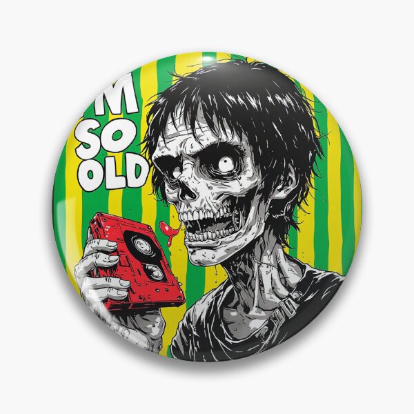 Item preview, I'm So Old Zombie Cassette Tape Retro Horror designed and sold by ChaoticZenStudio.
