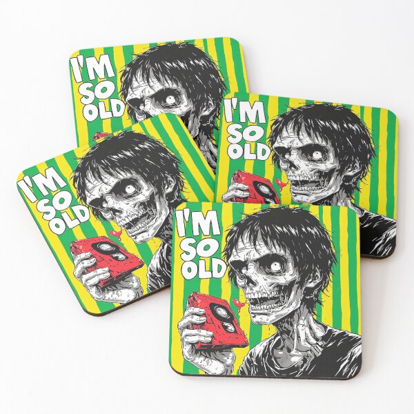 Item preview, I'm So Old Zombie Cassette Tape Retro Horror designed and sold by ChaoticZenStudio.
