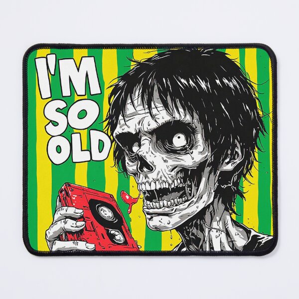 Item preview, I'm So Old Zombie Cassette Tape Retro Horror designed and sold by ChaoticZenStudio.