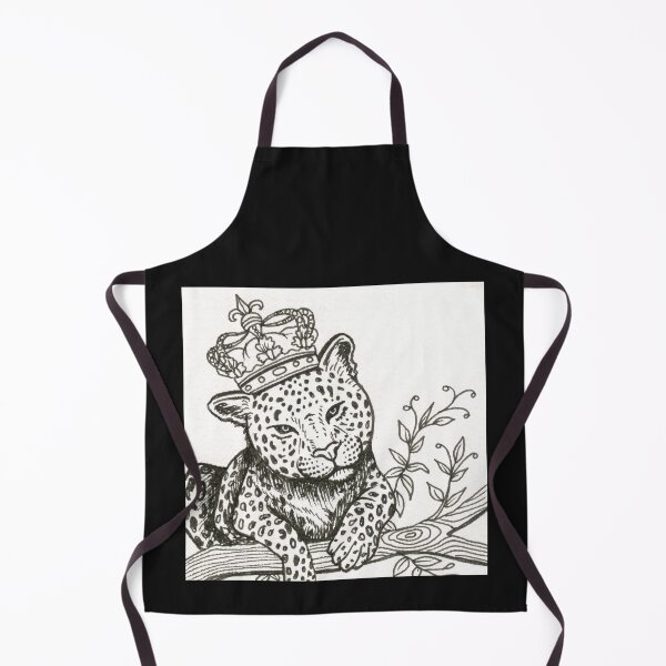 Item preview, Royal Leopard in a Crown – Cute Spotted Big Cat Illustration designed and sold by Cass Harker Studio.