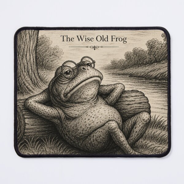 Item preview, The Wise Old Frog designed and sold by WitWiseDesigns.