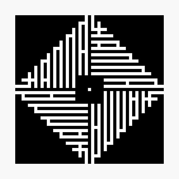 Item preview, HANNA | White  | Modern Geometric Kufi Calligraphy | From Name to Art   designed and sold by FOR YOUR NAME.