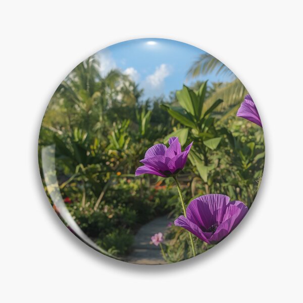 Item preview, Enchanting Purple Poppies flower garden | Tropical Flower designed and sold by Desolaa_Arts.
