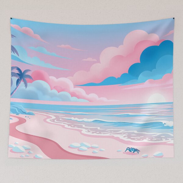 Item preview, Transgender flag scenery designed and sold by Blairsley.