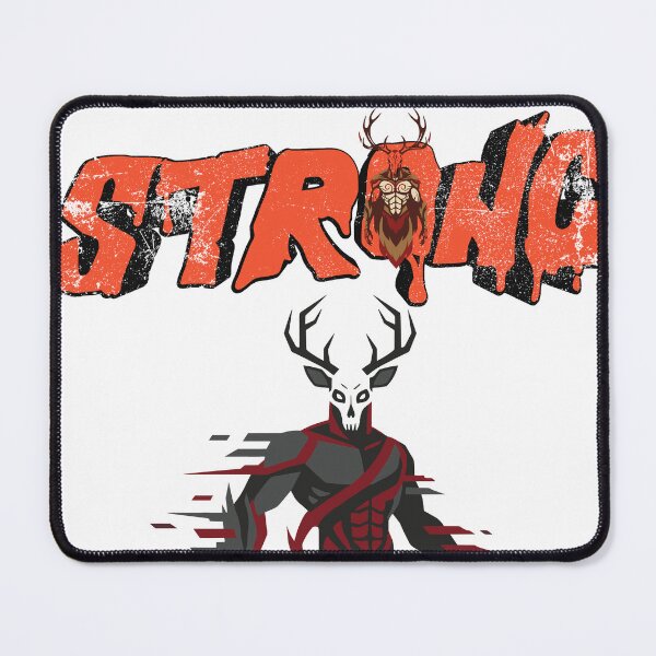 Item preview, Stay Strong Wendigo Skull Gym Motivation Graphic designed and sold by GraphixByHub.