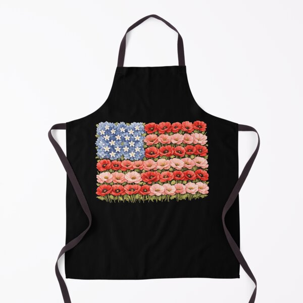 Item preview, American Flag Floral Patriotic Botanical 4th Of July Garden designed and sold by ArcaneArtistry.