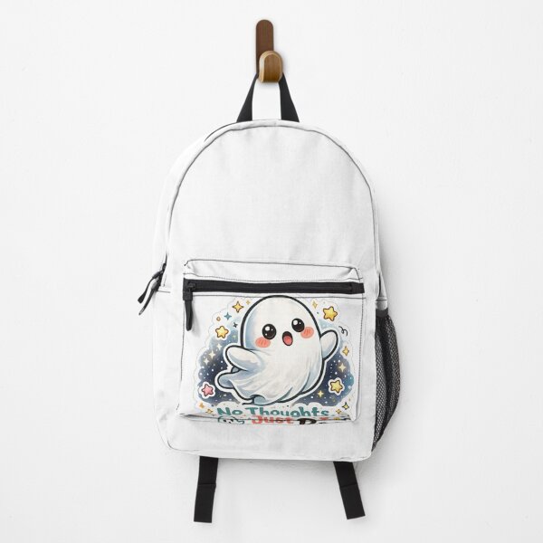 Item preview, No Thoughts, Just Boo – Cute Kawaii Ghost Sticker designed and sold by Jyotisima8929.
