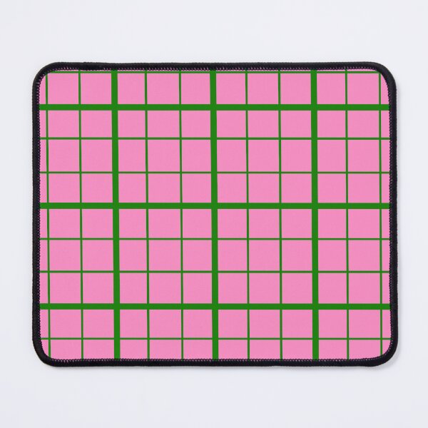 Item preview, Green On Pink Grid Windowpane Check Design  designed and sold by PatternTitan.