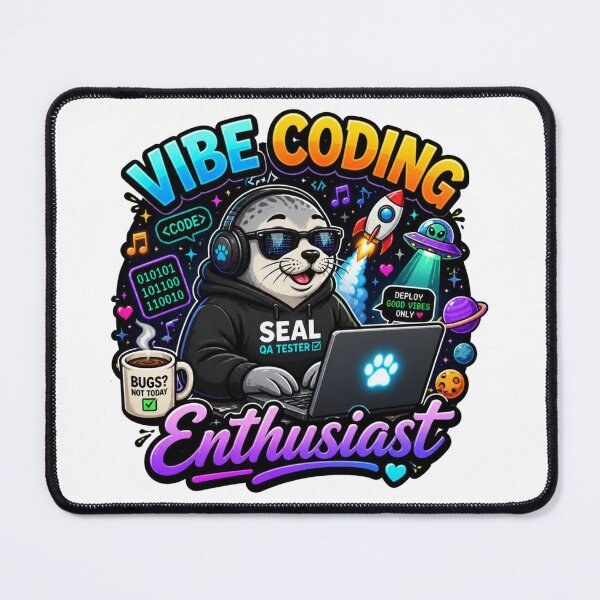 Item preview, Vibe Coding Seal Kawaii Sticker – Seal QA Tester Gift for Developers & Testers designed and sold by NuniDesigns.