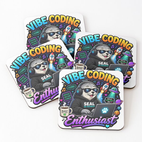 Item preview, Vibe Coding Seal Kawaii Sticker – Seal QA Tester Gift for Developers & Testers designed and sold by NuniDesigns.