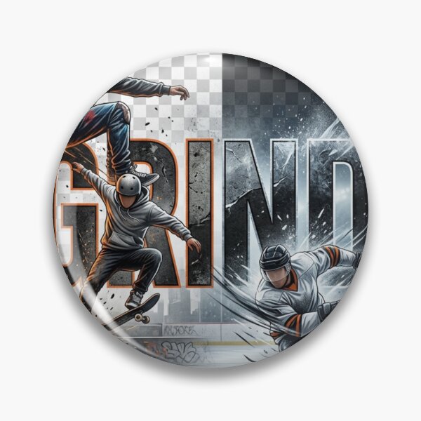 Item preview, GRIND | Skateboard Ice Hockey | Hustle Hard Grind Daily | Street Sports | RAM 1330 designed and sold by RAMHEARTS.