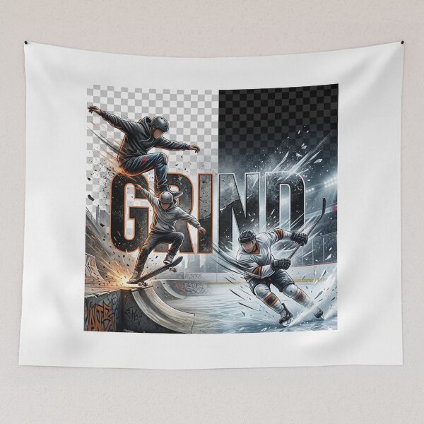 Item preview, GRIND | Skateboard Ice Hockey | Hustle Hard Grind Daily | Street Sports | RAM 1330 designed and sold by RAMHEARTS.