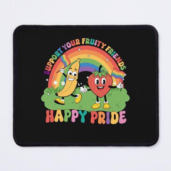 Item preview, Happy Pride Fruity Friends Rainbow LGBTQ Ally Fruit Design designed and sold by Chives-Sor.