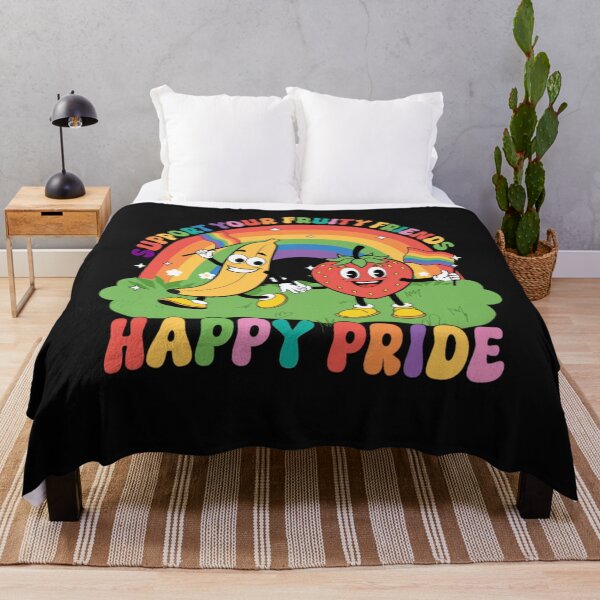 Item preview, Happy Pride Fruity Friends Rainbow LGBTQ Ally Fruit Design designed and sold by Chives-Sor.