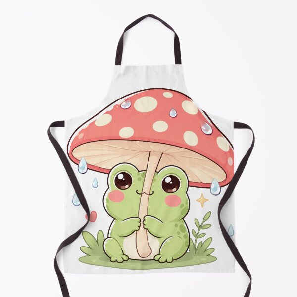 Item preview, Cute Frog with Mushroom Umbrella sticker designed and sold by StickersHul.