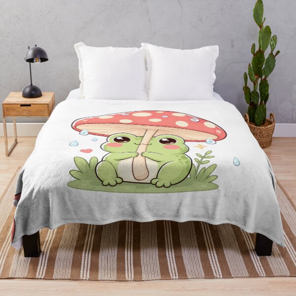 Item preview, Cute Frog with Mushroom Umbrella sticker designed and sold by StickersHul.