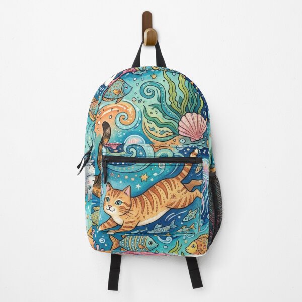 Item preview, Cats Swimming in the Deep Blue Sea designed and sold by Iampoji.