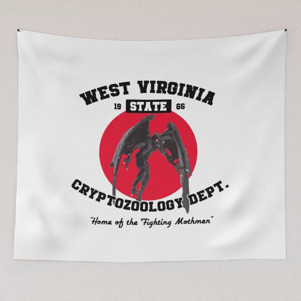 Item preview, Cryptid Creature Mothman Artwork | West Virginia Urban Legend Monster Graphic Tee designed and sold by alyssomalir.