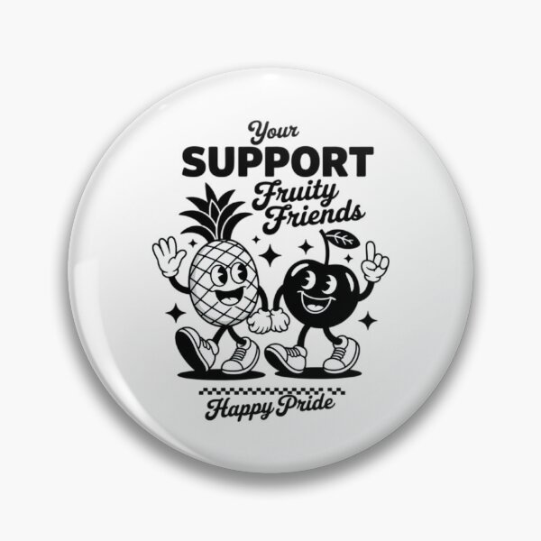 Item preview, Support Your Fruity Friends Pride Ally Cute Fruit Design designed and sold by Chives-Sor.