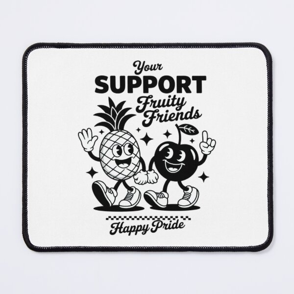 Item preview, Support Your Fruity Friends Pride Ally Cute Fruit Design designed and sold by Chives-Sor.