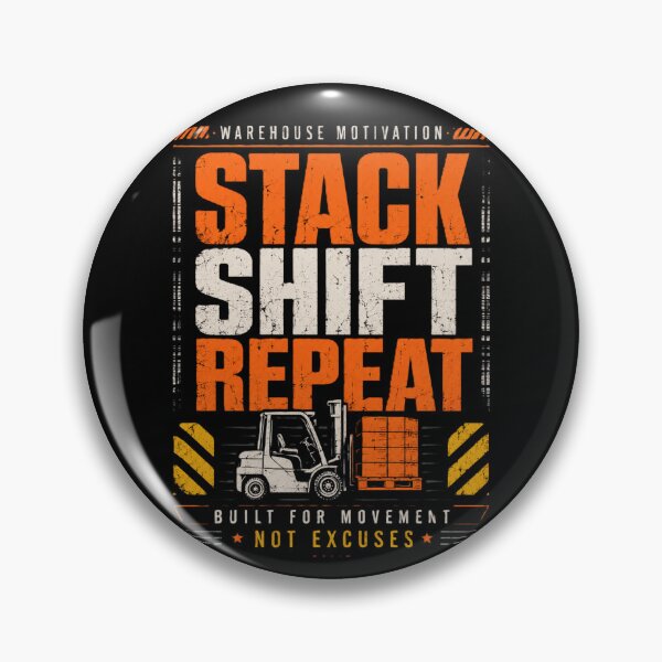Item preview, Stack Shift Repeat Warehouse Motivation Design designed and sold by RetroNibylander.