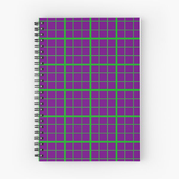Item preview, Green On Purple Grid Windowpane Check Design  designed and sold by PatternTitan.