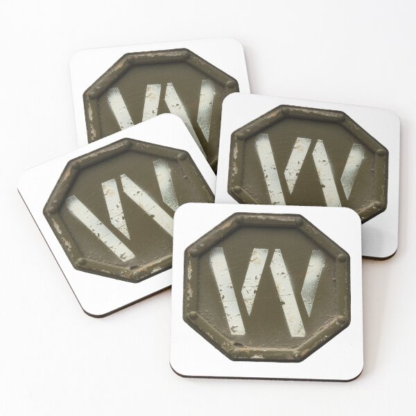 Artikelvorschau, Taktisches Militär-W-Buchstaben-Schablonen-Emblem aus kampferprobtem Metall, Abzeichen für Gaming-Sieg entworfen und verkauft von icemanphotos.