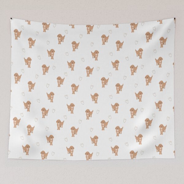 Item preview, Minimalist Flat Design Cockapoo Dog Pattern designed and sold by svitlaarty.