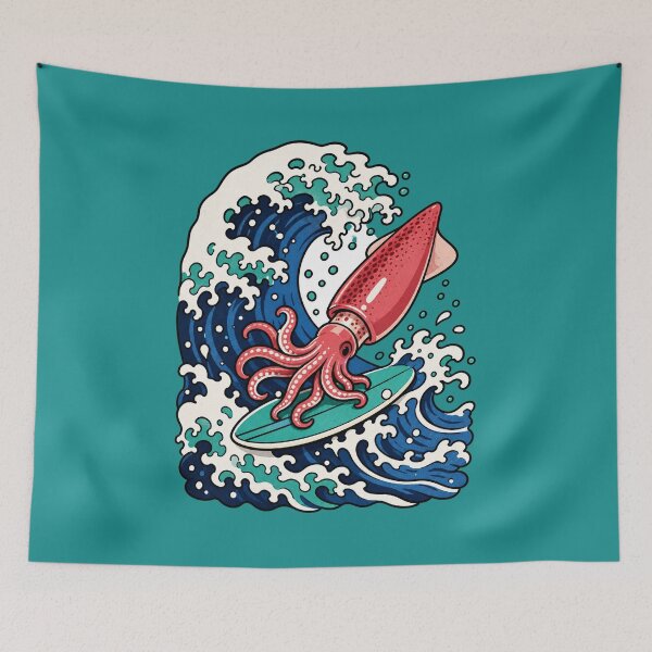 Item preview, Squid's Great Wave designed and sold by BrambleBox.